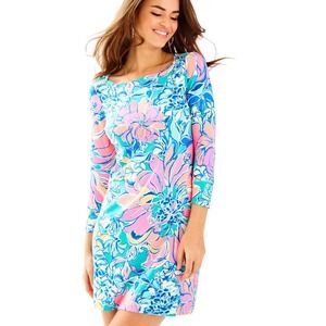chinese dress ladies Lilly Pulitzer Women's Malone Maxi Dress, Las Olas Aqua Strong Current Sea  at Amazon Women's Clothing store